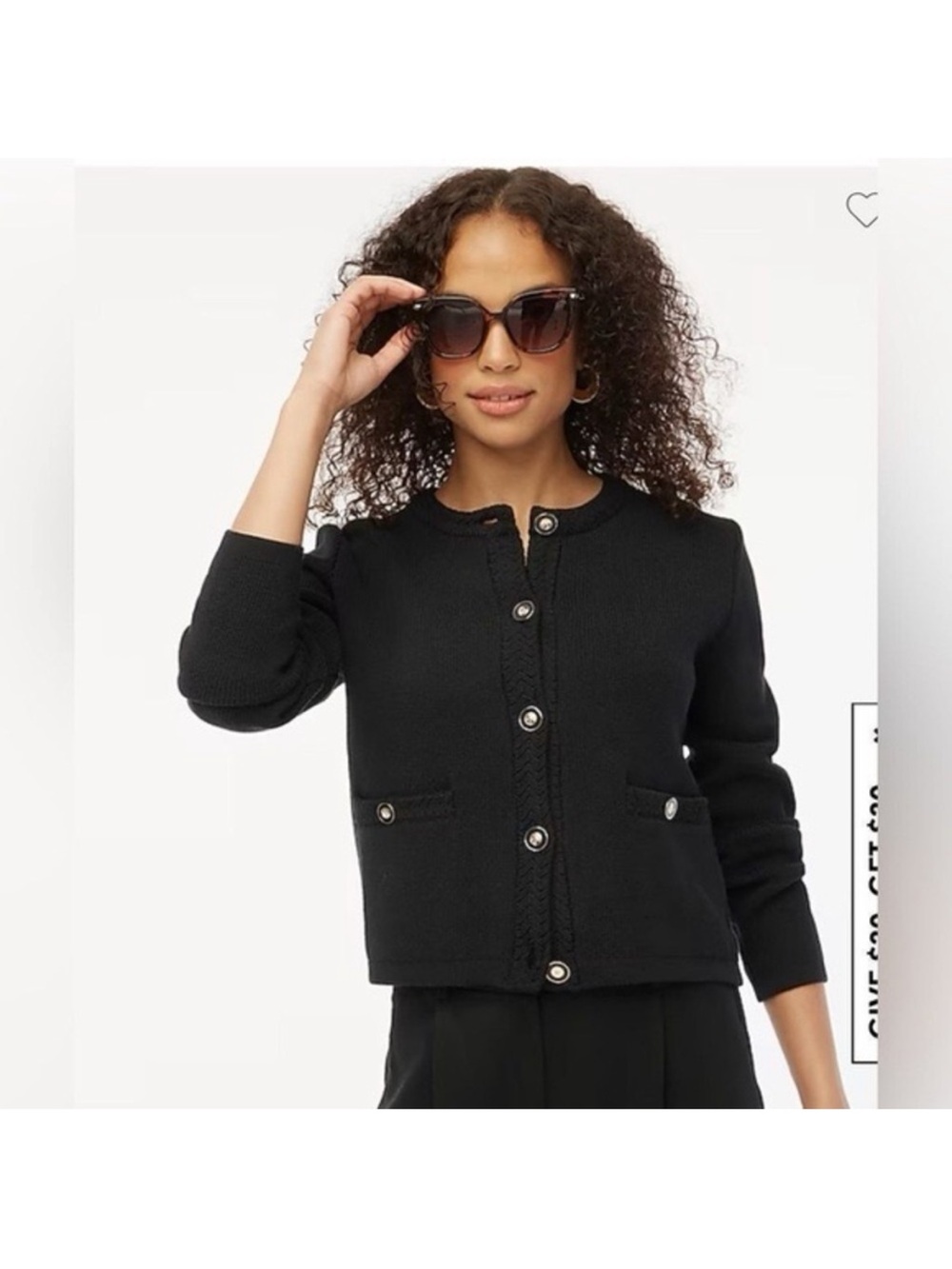 NWT J.Crew Factory | Lady cardigan jacket | Black | Size M